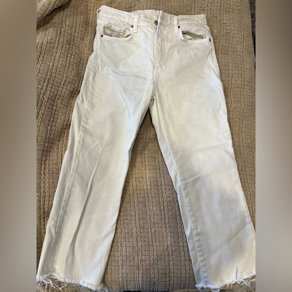 Zara Cream Denim Pants